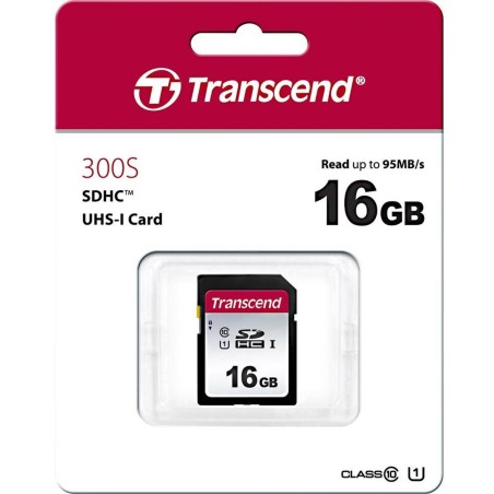 Transcend 300S SDHC 16GB 95MB/s - High-Speed Storage for Your Digital Needs